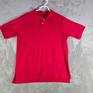 Lands End Polo Shirt Red‎ Short Sleeve Casual Top Kids XL 18-20